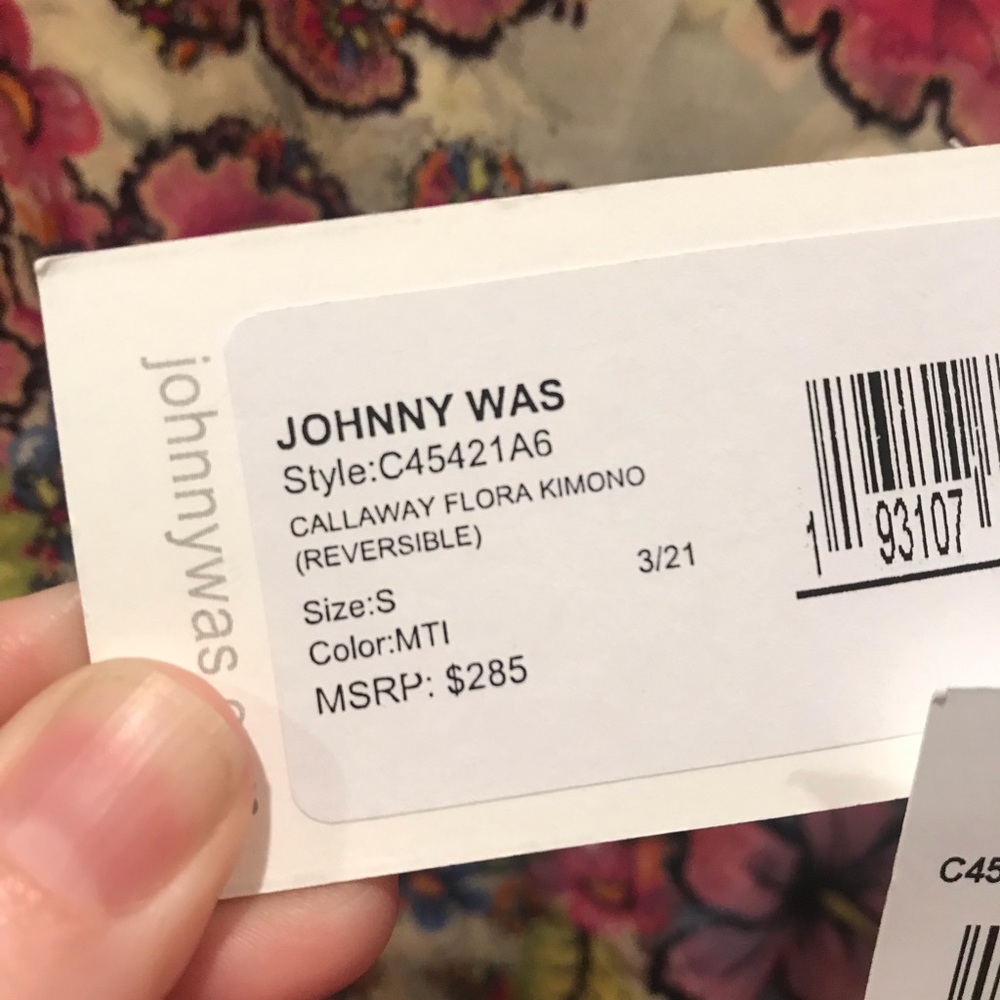 NEW Johnny Was Callaway Flora Kimono, Small - Picture 8 of 8
